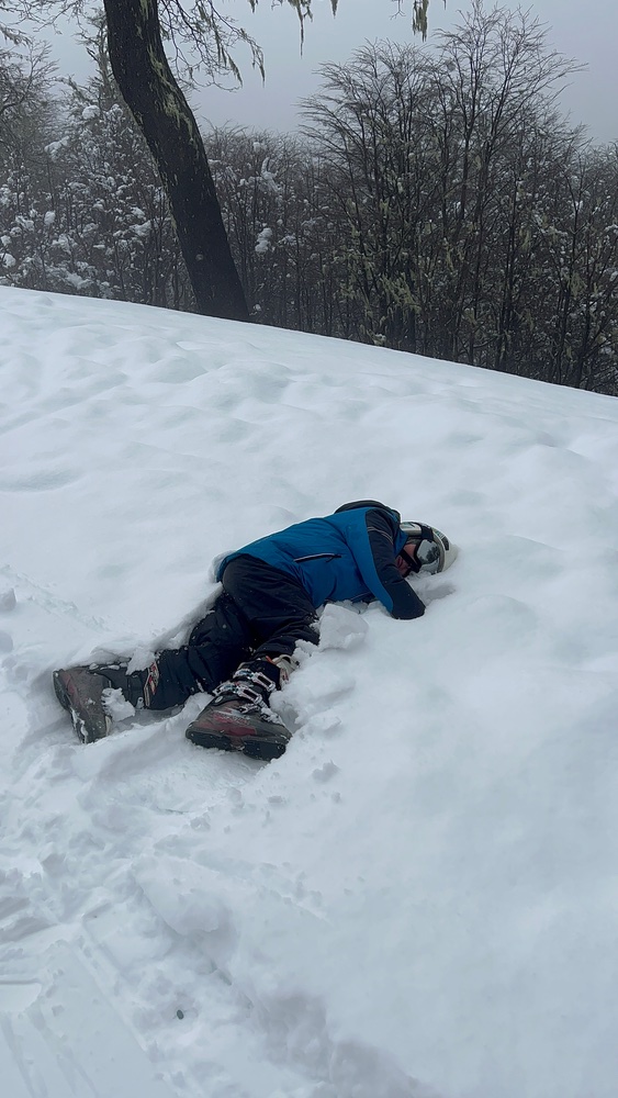 Jugando en la nieve