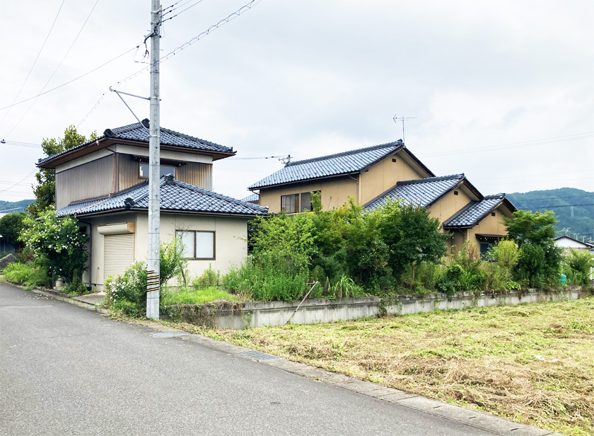 丹生郡越前町西田中1丁目【売土地（解体更地渡し）】
