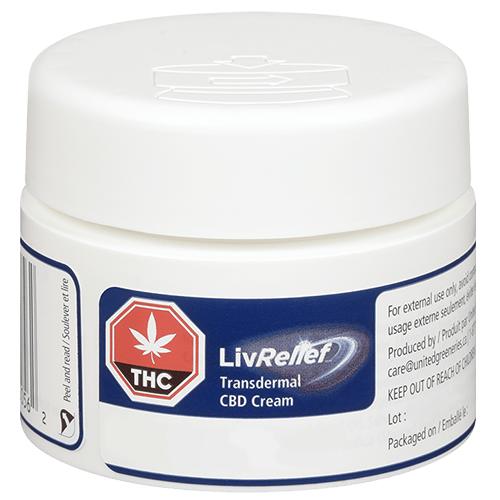 LivRelief Transdermal CBD Cream Topicals
