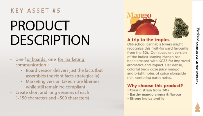 Cannabis Product Description