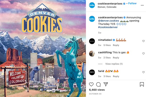 Cookies American Cannabis Social Media