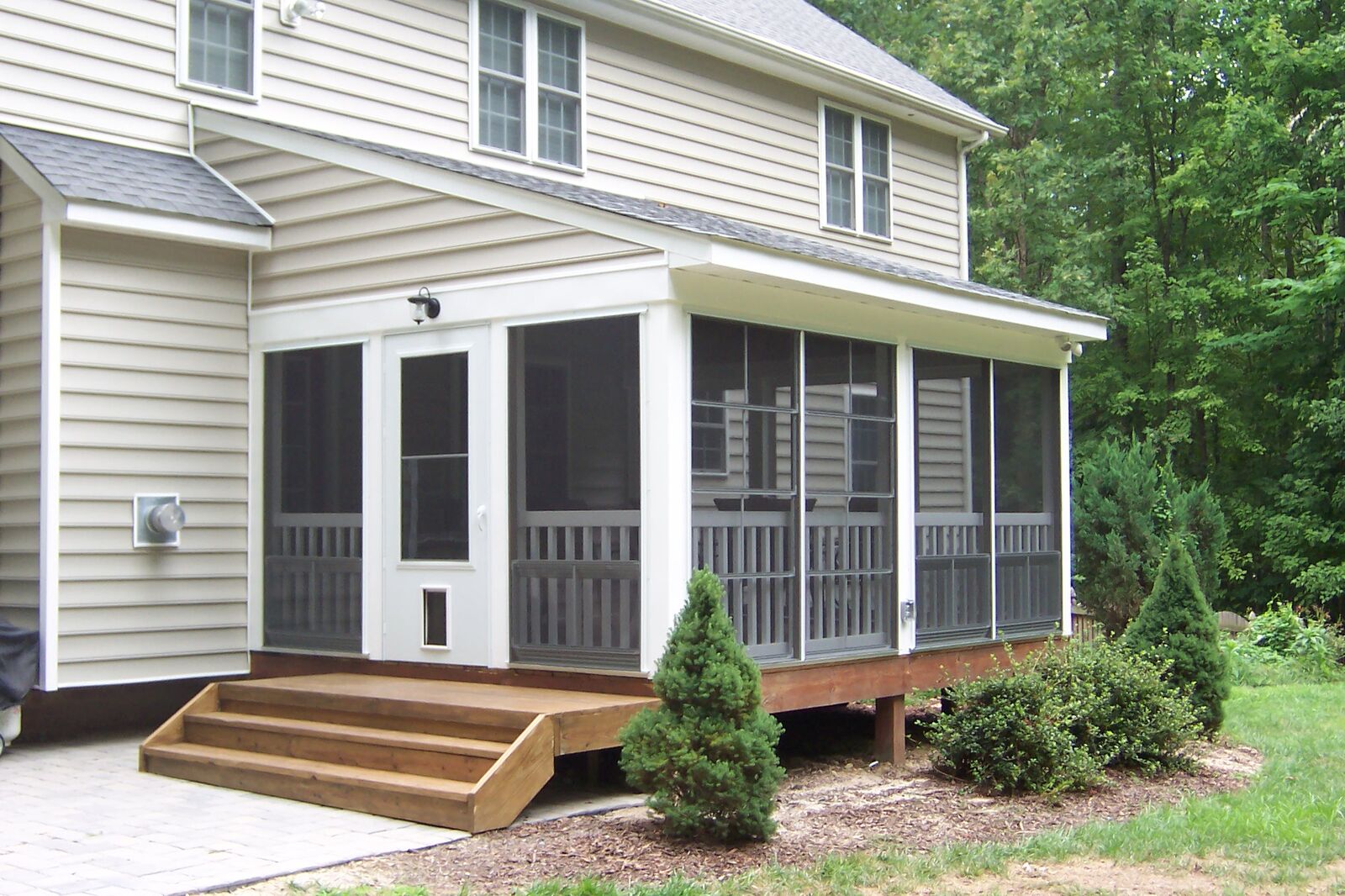 Shed roof porch