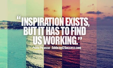 Pablo Picasso Inspiration Picture Quote