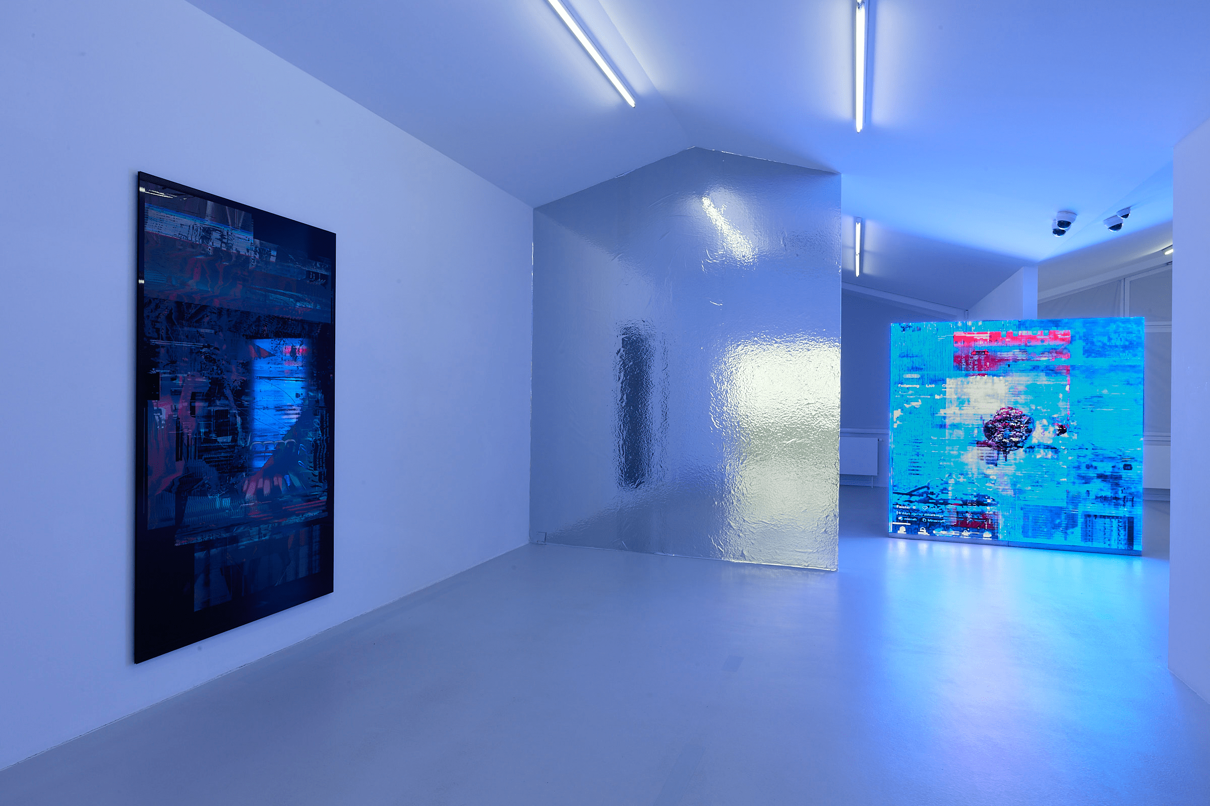 Installation view: Chris Dorland “Chrome Shelter” at Museum gegenstandsfreier Kunst, Otterndorf, 2026. Images courtesy of Museum gegenstandsfreier Kunst, Otterndorf. Photo: Volker Renner
