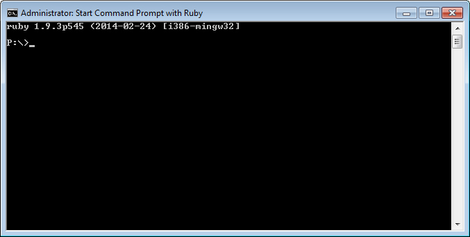 Ruby Start Command Prompt