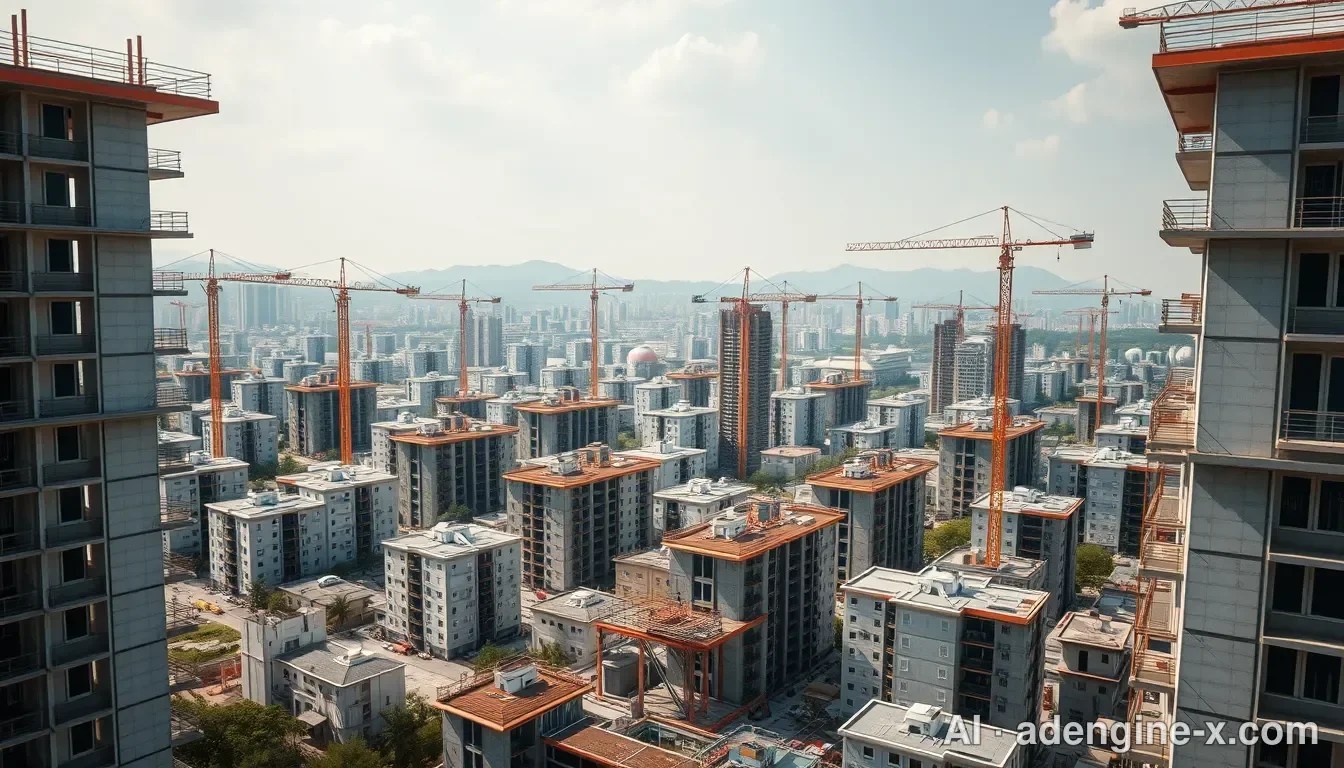 3기 신도시 아파트 건설 현장 사진 6