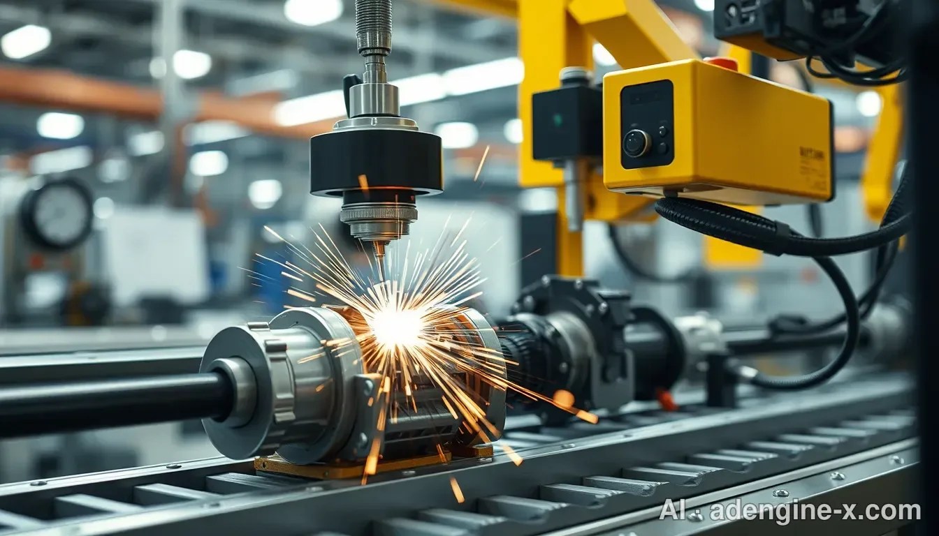 AI 센서 연동 로봇 용접 공정 사진 4