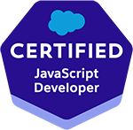 Salesforce Certified JavaScript Developer credential badge