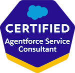 Salesforce Certified Agentforce Service Consultant credential badge