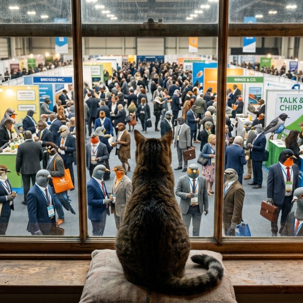 If you're not proactive at an exhibition, you can end up feeling like a cat watching birds behind a window.