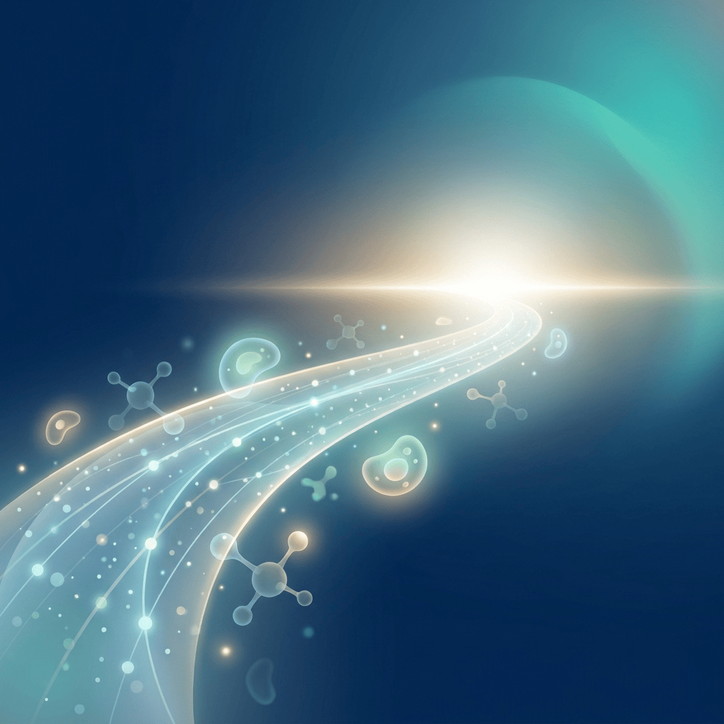 Abstract illustration symbolizing long-term data on CAR-T cell therapy Kymriah