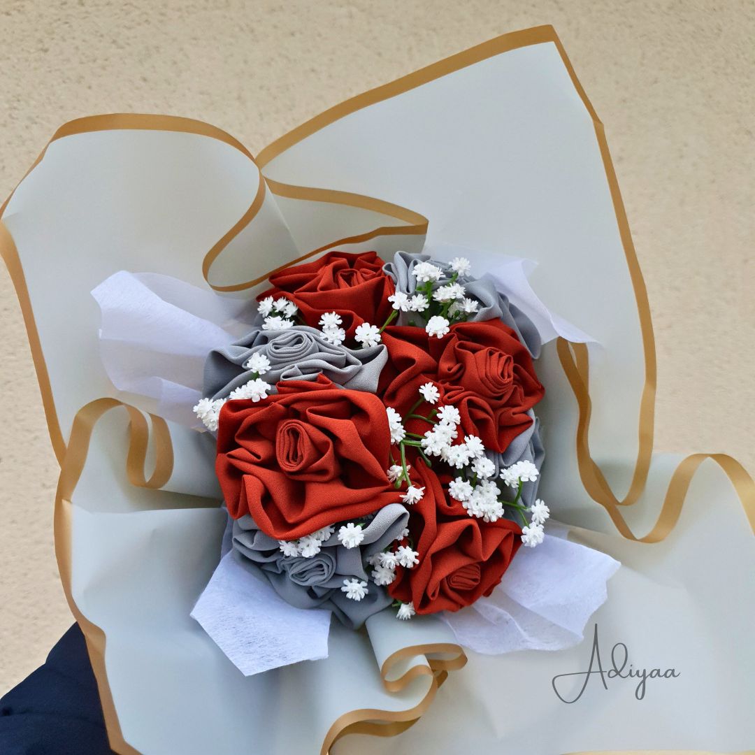 bouquet de 2 hijabs en soie de Médine SEDEF Adiyaa