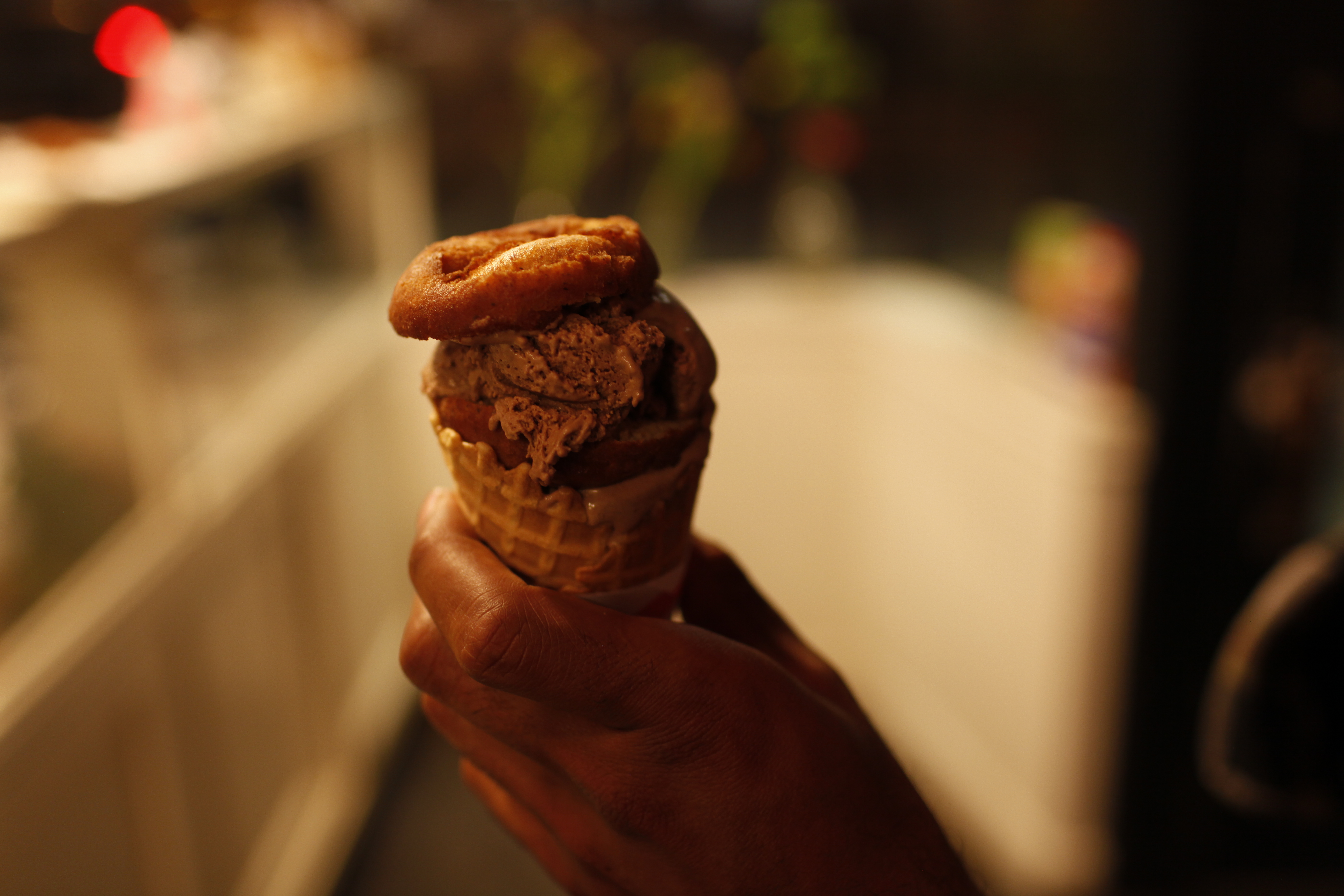 urfa biber spiced chocolate hazelnut gelato