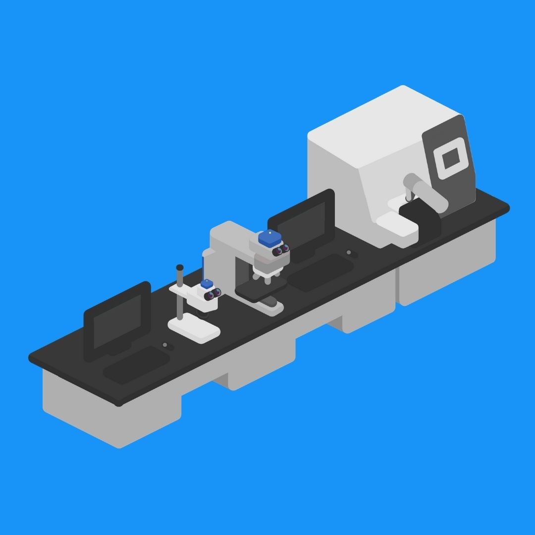Optical Microscope with Ion Mill