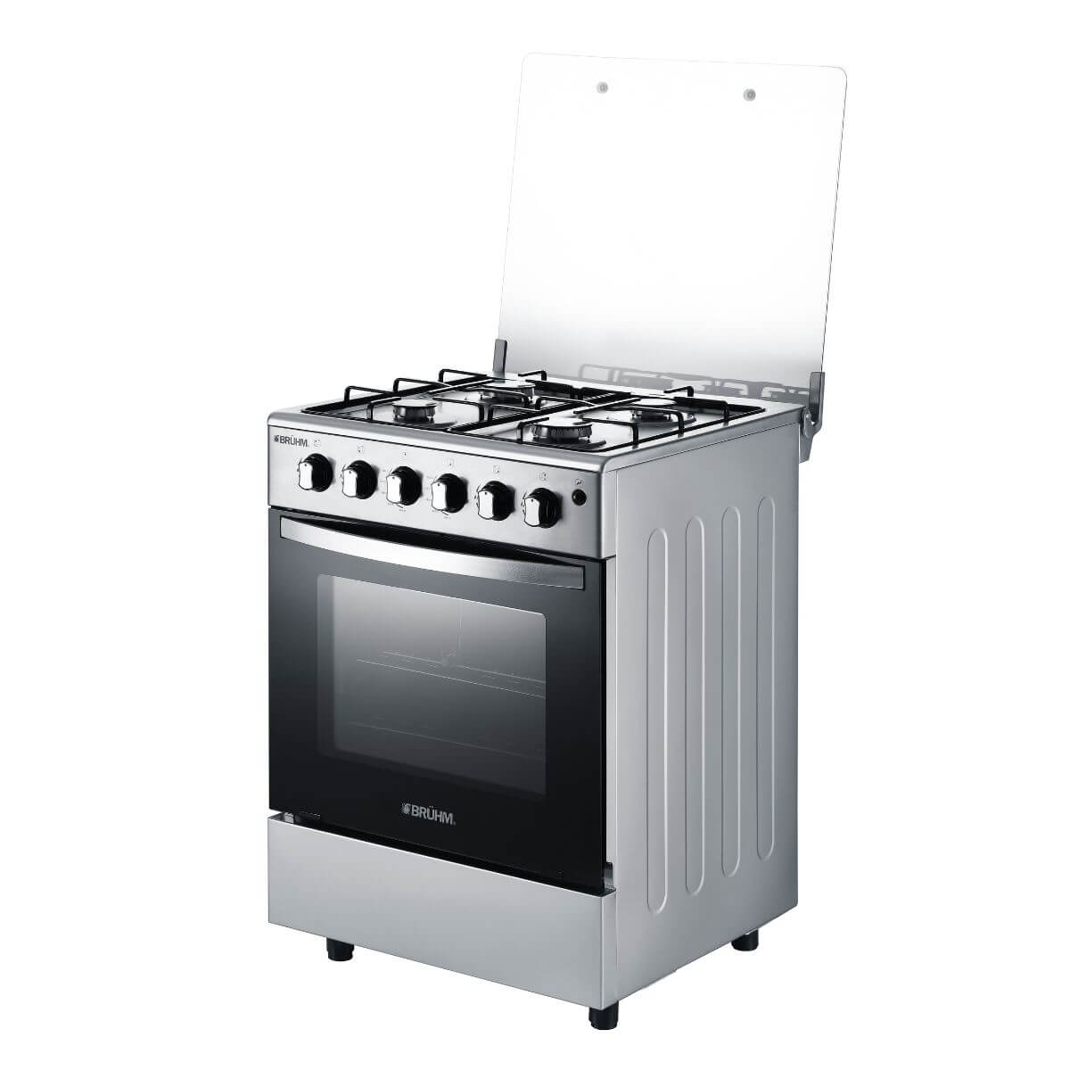 CUISINIÈRE - BRUHM- 60 X 60 - AVEC 4 BRÛLEURS À GAZ