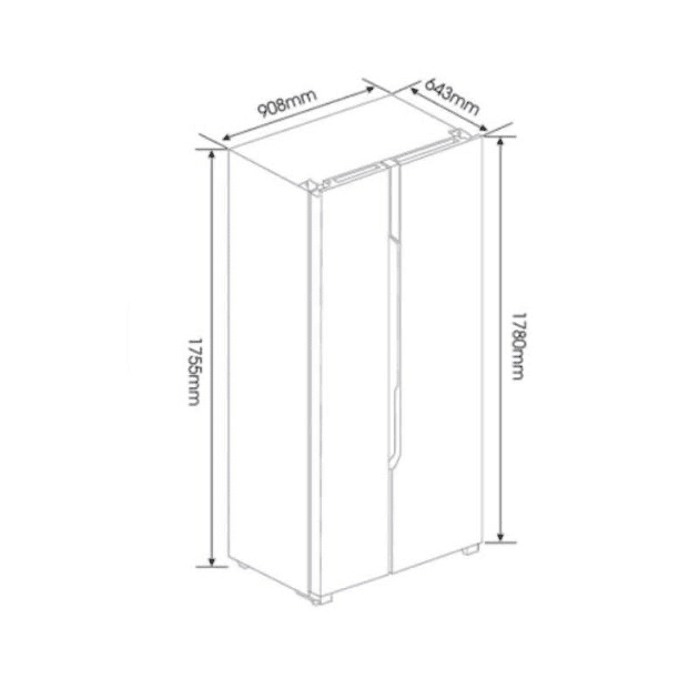 Refrigerateur Americain - HISENSE RC-67WC - 600 litres