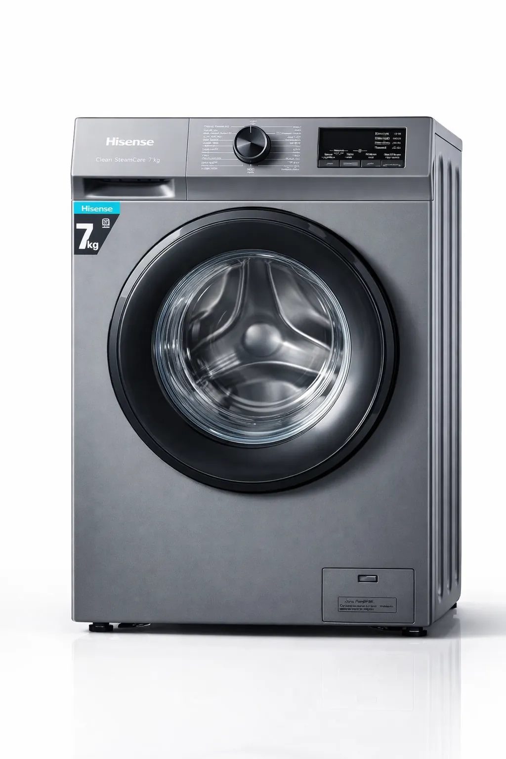 Machine à laver Hisense 7 kg Front Load Gris – WFVB7012MT - Garantie 12 Mois
