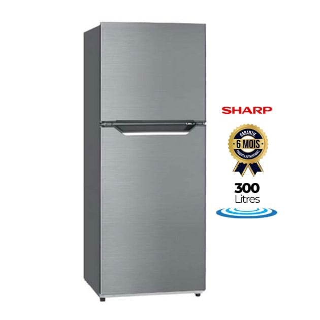Réfrigérateur - 2Portes - Sharp - SJ-HM380-HS2 - No frost - A+ - 300L - Gris