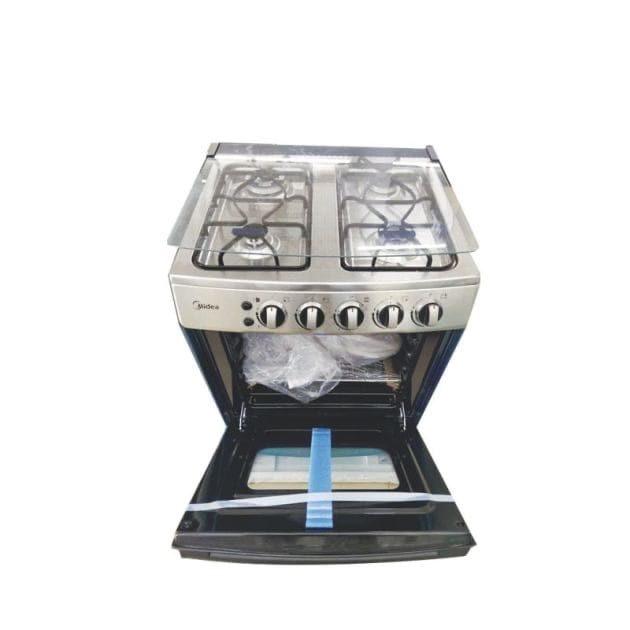 Cuisinière MIDEA 4 feux - En INOX - 60 x 60 - Garantie 12 mois