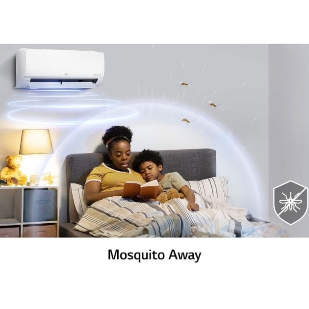 Climatiseur - LG - DUALCOOL Inverter - Mosquito Away - 70% d'économie d'énergie - S4-Q18KL28E - 2,5CV - blanc - Garantie 12 mois