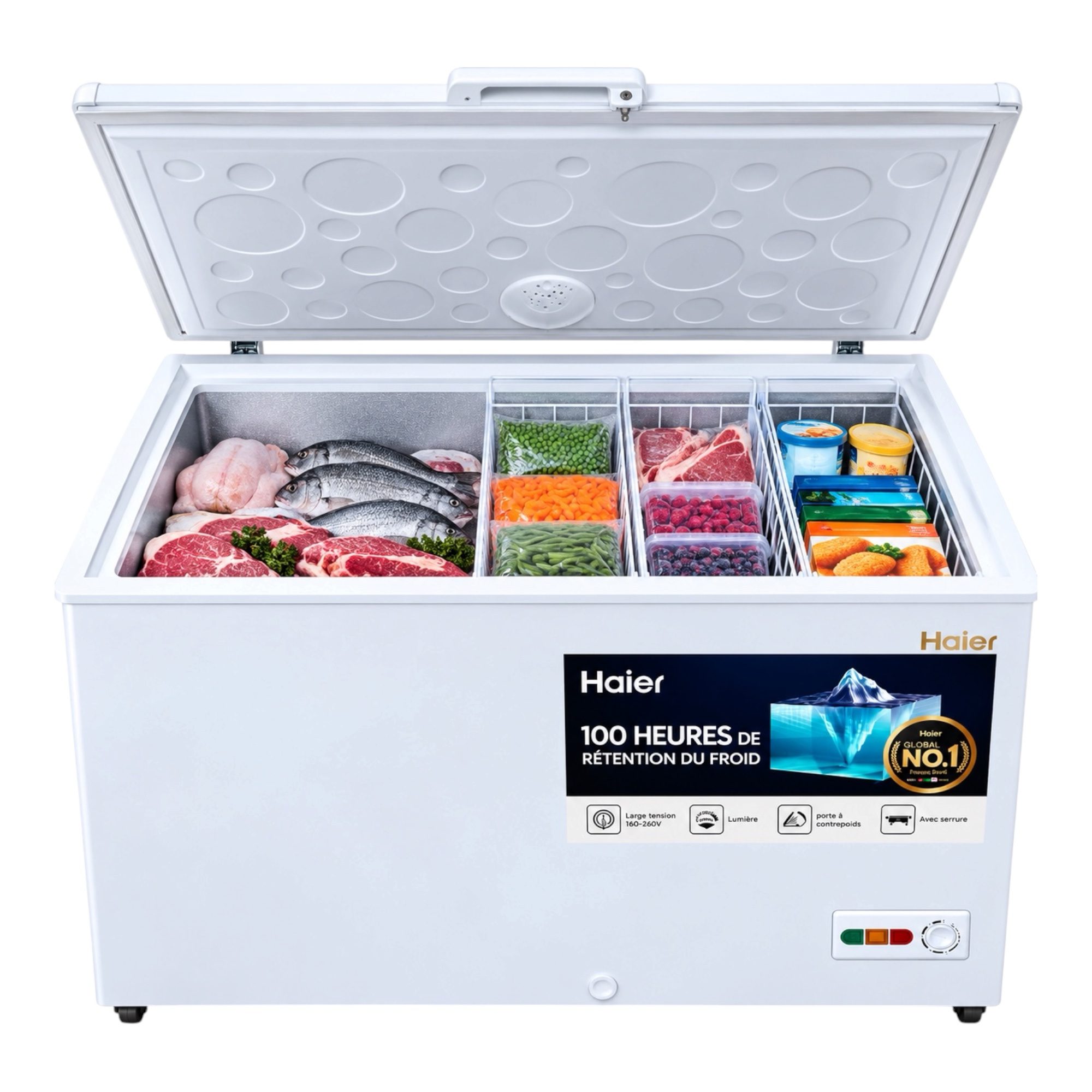 CONGÉLATEUR HORIZONTAL HAIER HCF-428HA 500 L BRUT – BLANC