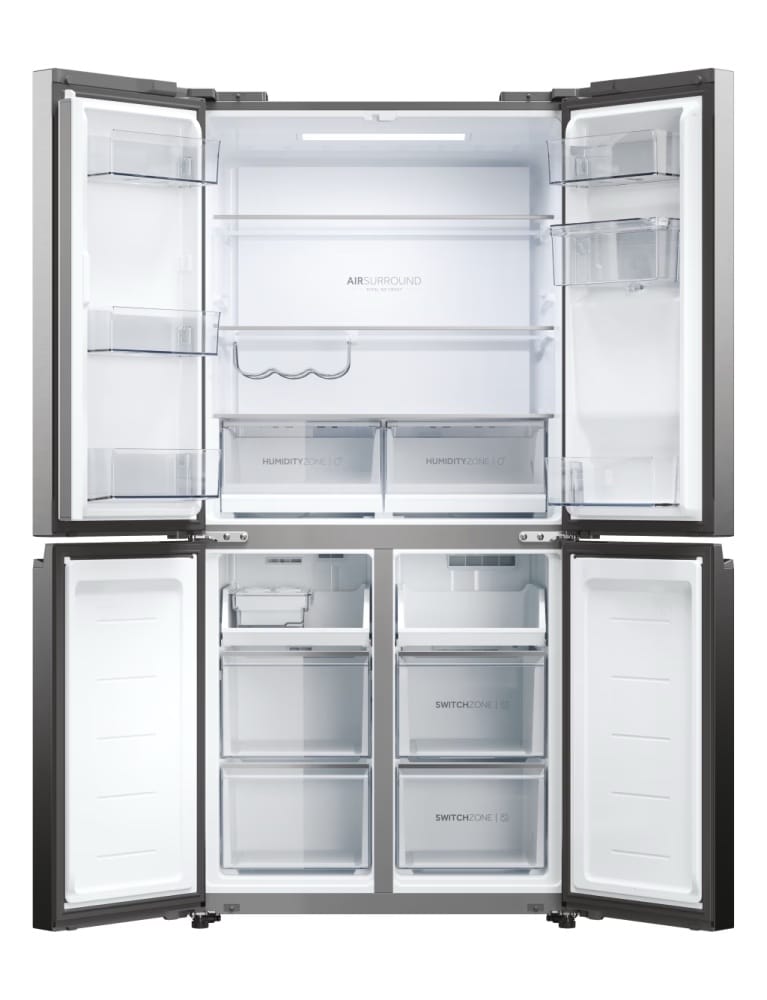 Réfrigérateur Multi-Portes Haier HCW58F18EWMP - Cube 83 Série 5 - 525L, No Frost, Classe Énergétique E, Inox Satiné - Garantie 12 Mois