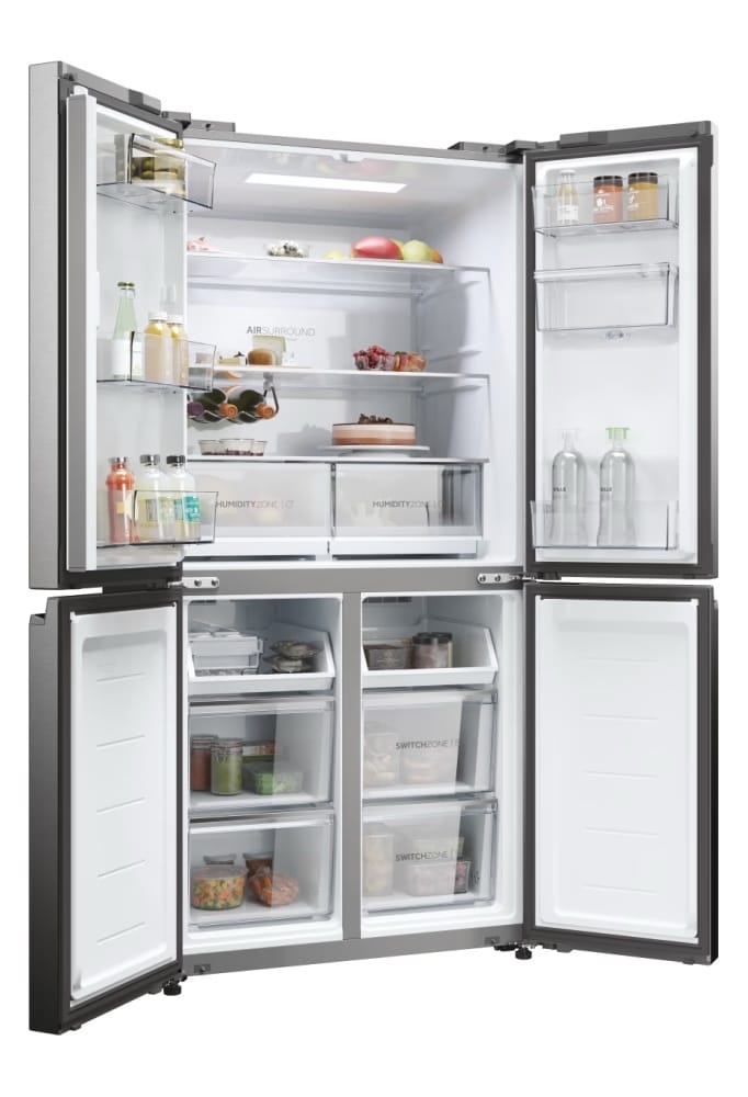 Réfrigérateur Multi-Portes Haier HCW58F18EWMP - Cube 83 Série 5 - 525L, No Frost, Classe Énergétique E, Inox Satiné - Garantie 12 Mois