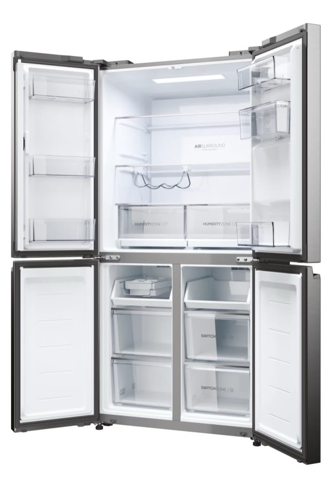 Réfrigérateur Multi-Portes Haier HCW58F18EWMP - Cube 83 Série 5 - 525L, No Frost, Classe Énergétique E, Inox Satiné - Garantie 12 Mois