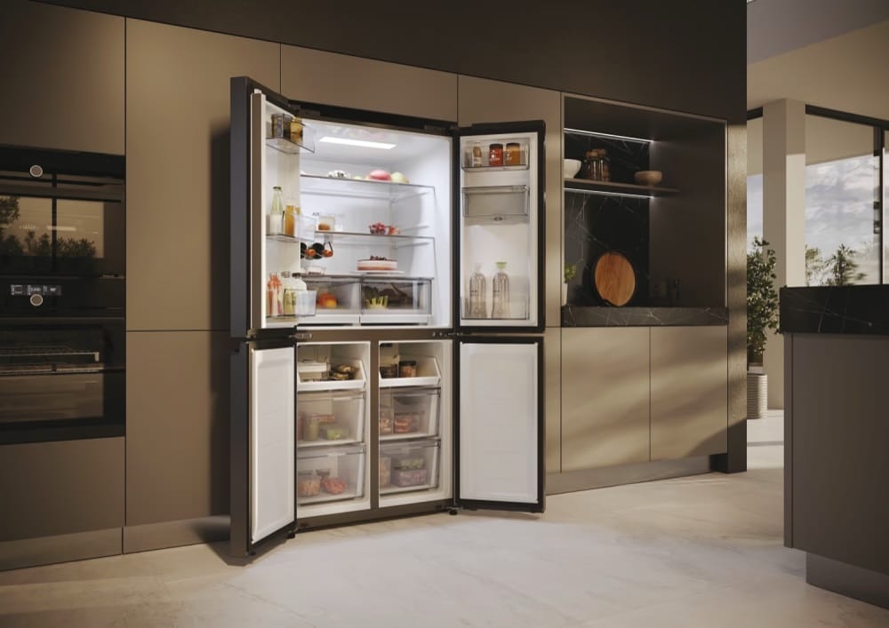 Réfrigérateur Multi-Portes Haier HCW58F18EWMP - Cube 83 Série 5 - 525L, No Frost, Classe Énergétique E, Inox Satiné - Garantie 12 Mois