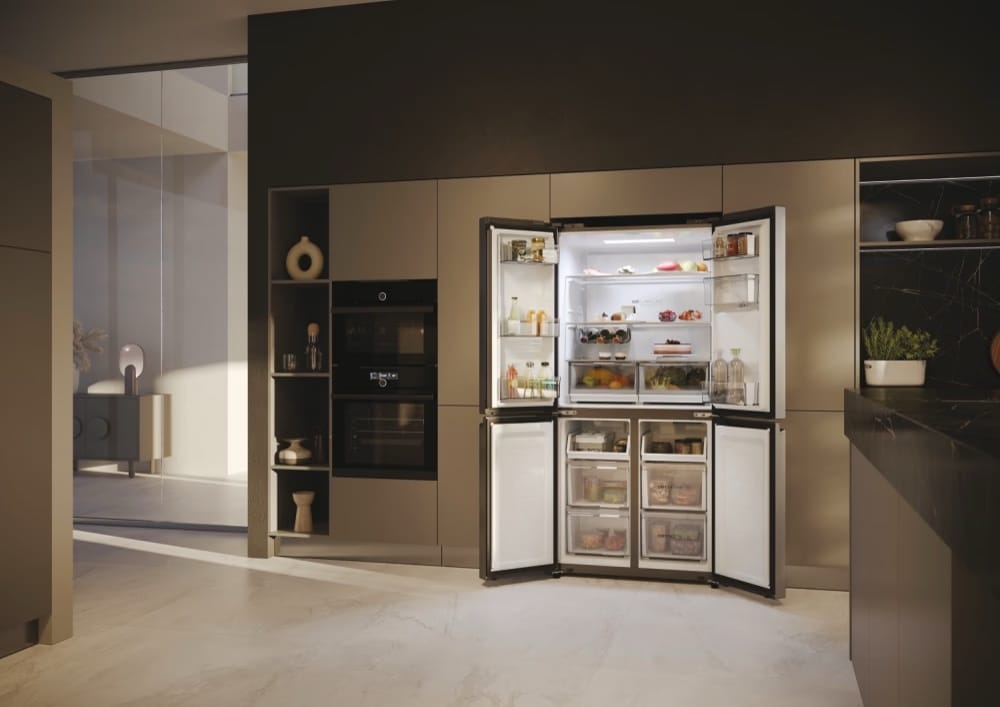 Réfrigérateur Multi-Portes Haier HCW58F18EWMP - Cube 83 Série 5 - 525L, No Frost, Classe Énergétique E, Inox Satiné - Garantie 12 Mois