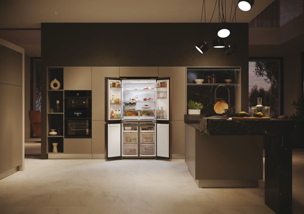 Réfrigérateur Multi-Portes Haier HCW58F18EWMP - Cube 83 Série 5 - 525L, No Frost, Classe Énergétique E, Inox Satiné - Garantie 12 Mois