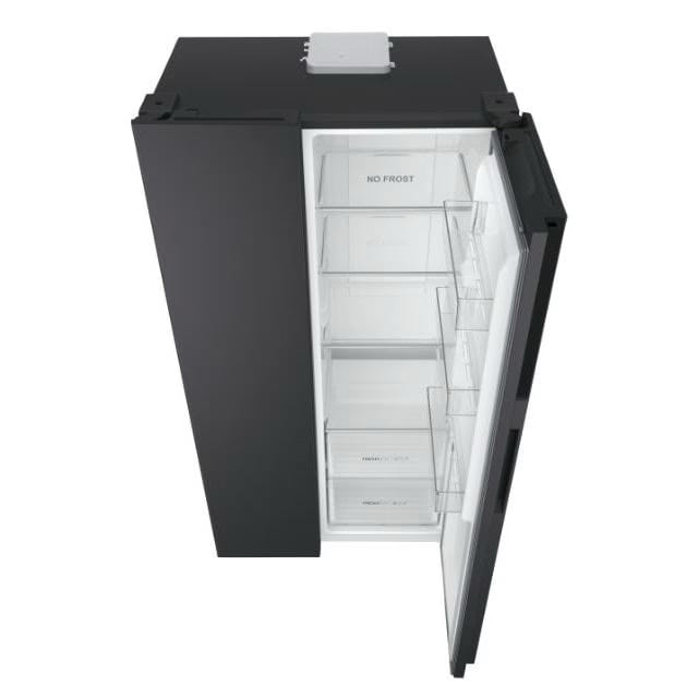 Réfrigérateur Haier HSR3918ENPB Side by Side 2 Portes - 528L - Noir - No Frost & Système Dynamique - Classe Énergétique E