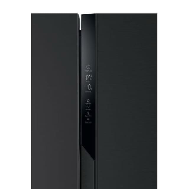 Réfrigérateur Haier HSR3918ENPB Side by Side 2 Portes - 528L - Noir - No Frost & Système Dynamique - Classe Énergétique E