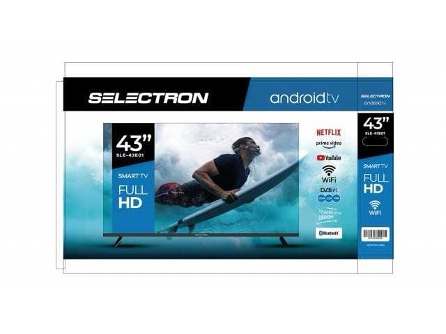 Téléviseur LED Smart Android 43” Finix FNX43SM - Full HD - Garantie 12 Mois - HDMI, USB, Google Play, Netflix, YouTube