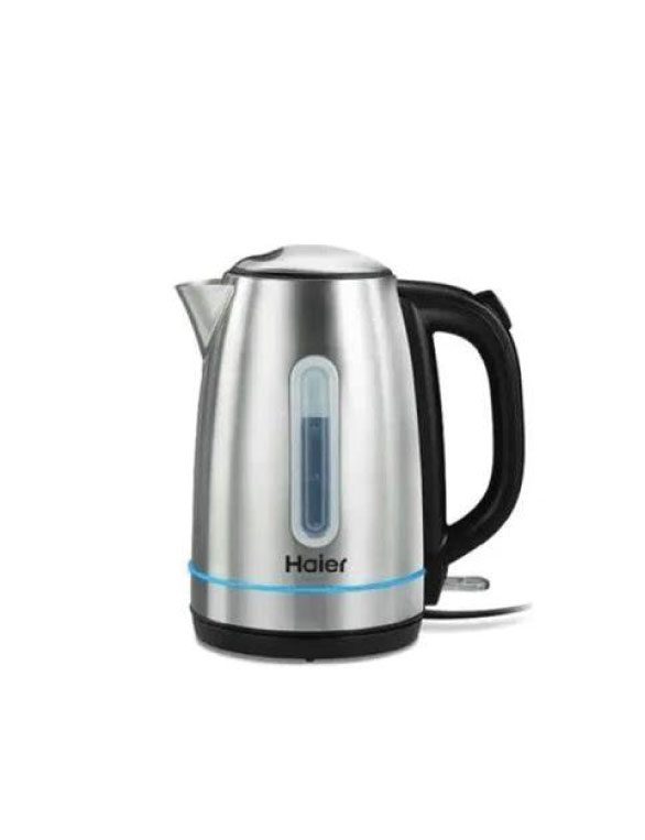 Bouilloire Électrique en Inox HAIER HKE-6S – Capacité 1,7L, Puissance 2200W, Anneau LED et Sécurité Avancée