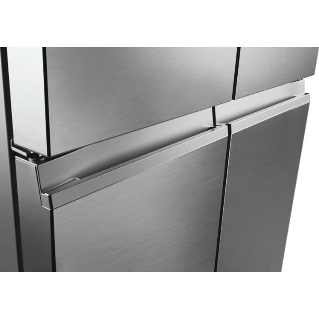 Réfrigérateur Multi-Portes Cube 83 Série 5 HCW58F18EWMP - 4 Portes, No Frost, Classe Énergétique E, Platinum Inox