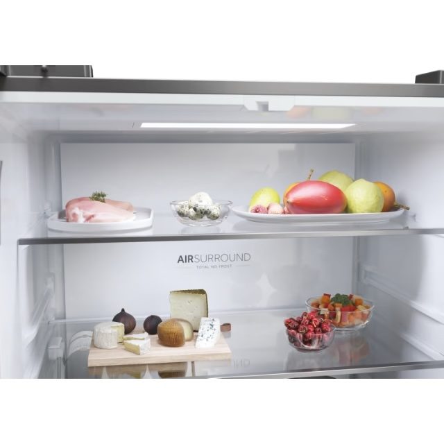 Réfrigérateur Multi-Portes Cube 83 Série 5 HCW58F18EWMP - 4 Portes, No Frost, Classe Énergétique E, Platinum Inox