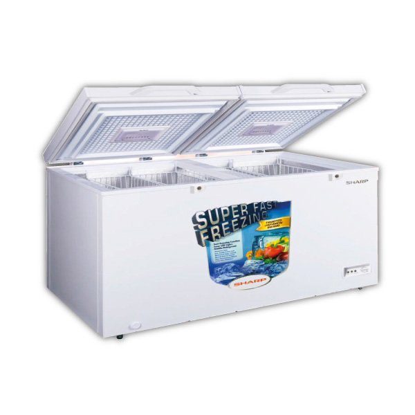 Congélateur Coffre Sharp SCF-K660X-WH2 - 660 Litres - Blanc - Classe Énergétique A+ - Avec Couvercle Verrouillable et Éclairage LED - Garantie 12 Mois