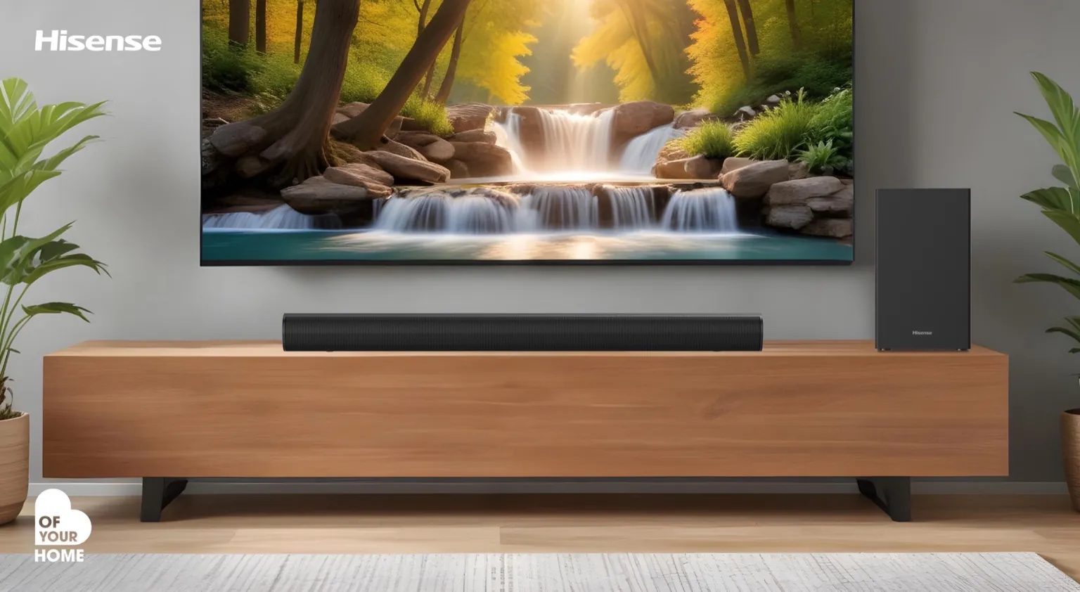 Barre de Son Hisense HS1800 2.1 Canaux – 140W avec Caisson de Basses Sans Fil