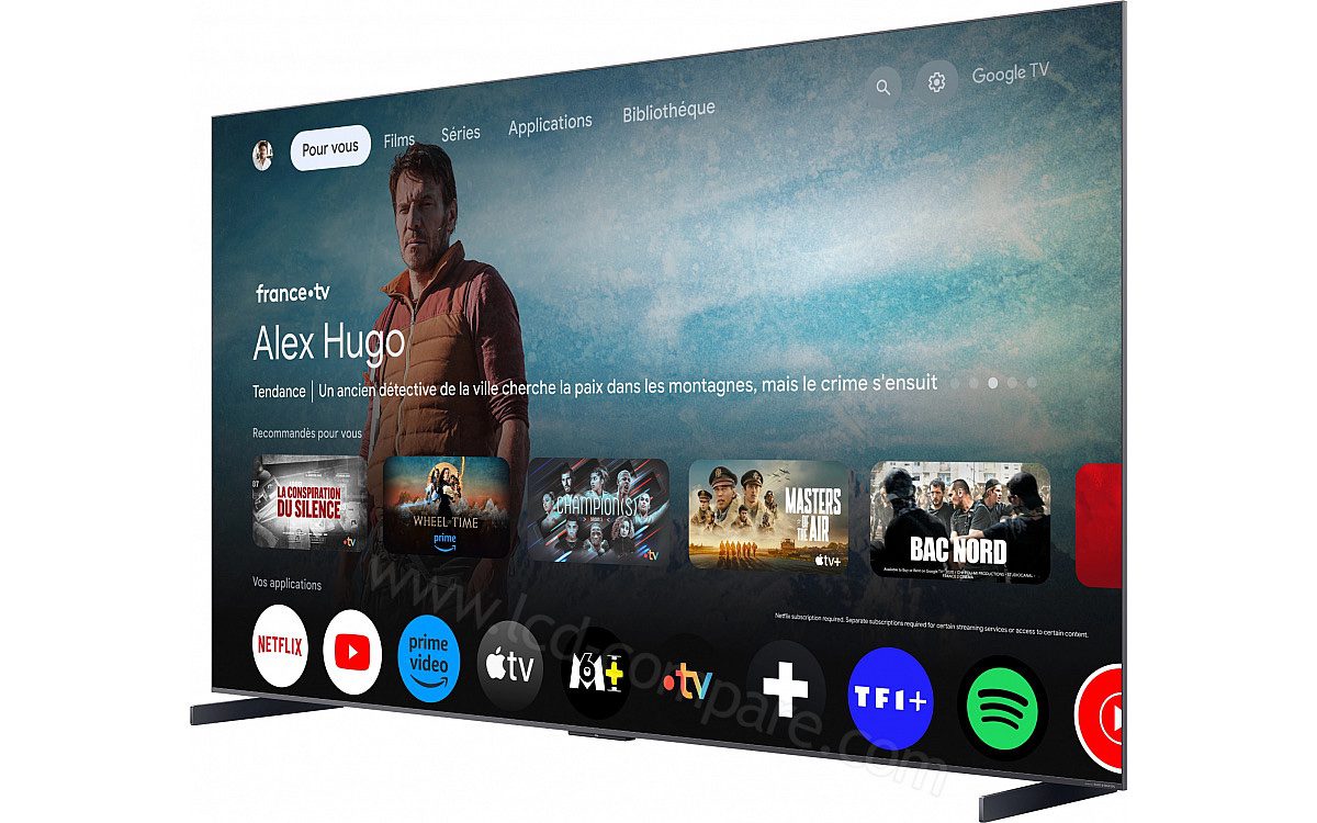 Téléviseur - TCL - 98" QLED Pro Ultra HD 4K - Google TV 98C655 – 144Hz - Garantie 12 Mois