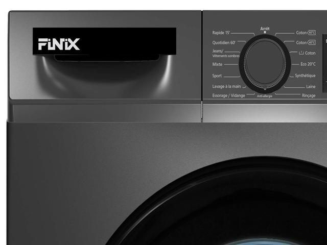 MACHINE À LAVER 9KG FINIX INVERTER WU1061 – GRIS | Économie d’Énergie &amp; Haute Performance AB DISTRIBUTION