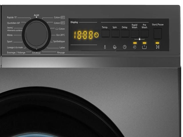 : MACHINE À LAVER 9KG FINIX INVERTER WU1061 – GRIS | Économie d’Énergie &amp; Haute Performance AB DISTRIBUTION