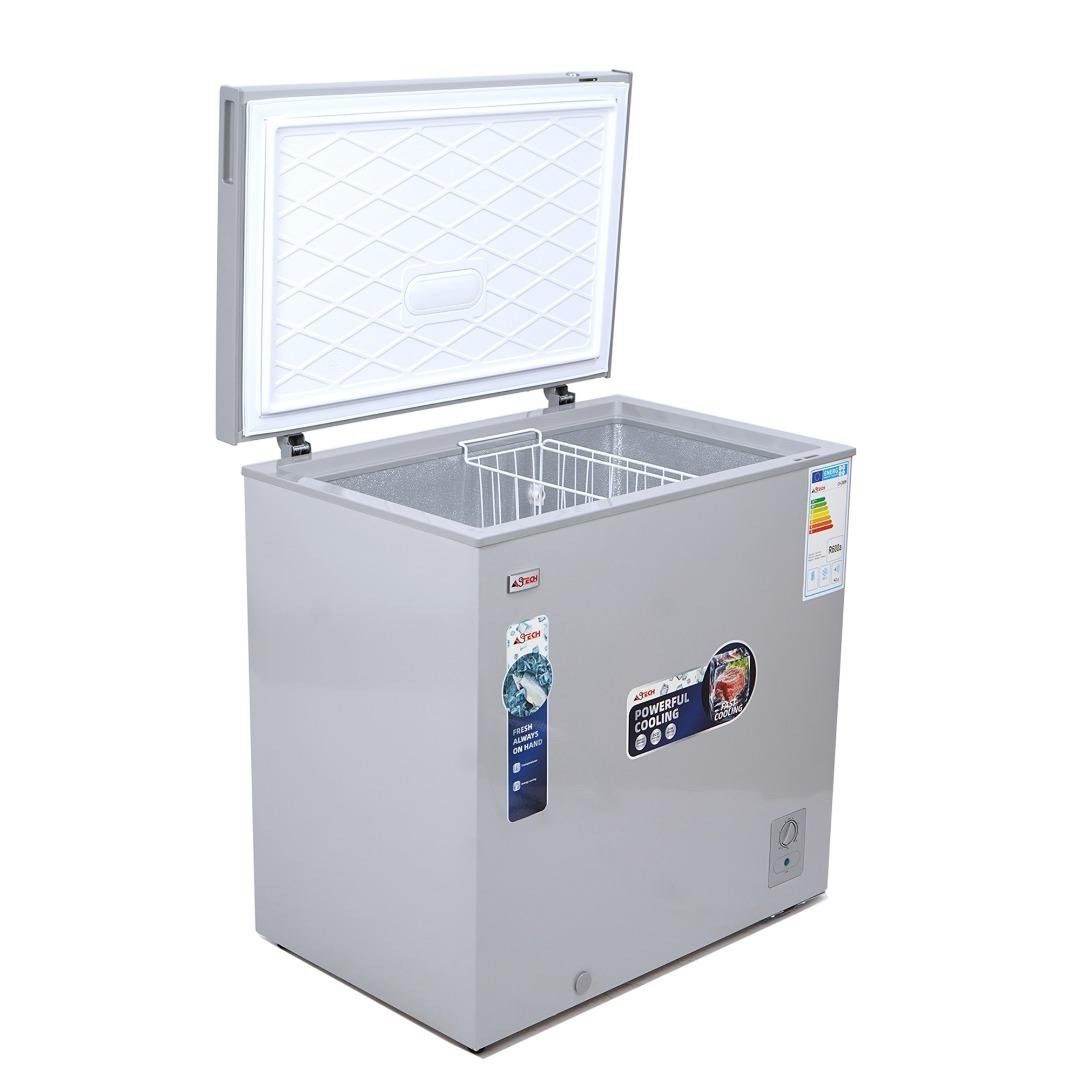 CONGÉLATEUR HORIZONTAL ASTECH 280L – CH280S – GRIS – ÉCLAIRAGE LED – CLASSE A+