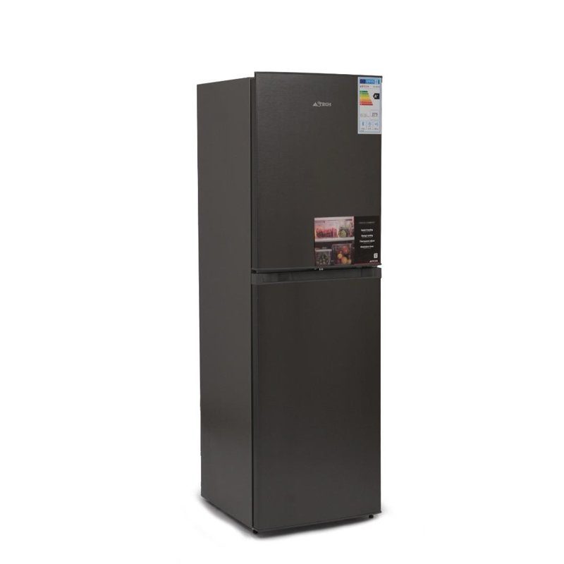 Réfrigérateur Combiné ASTECH FC295PS - 260L - 5 Tiroirs - Gris Inox - Classe A+