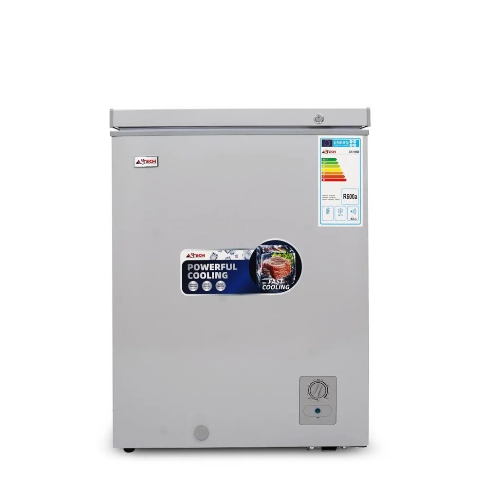 Congélateur Horizontal - Astech - CH195W - 200L  - Classe A+ - Refroidissement Rapide - Silencieux & Économique