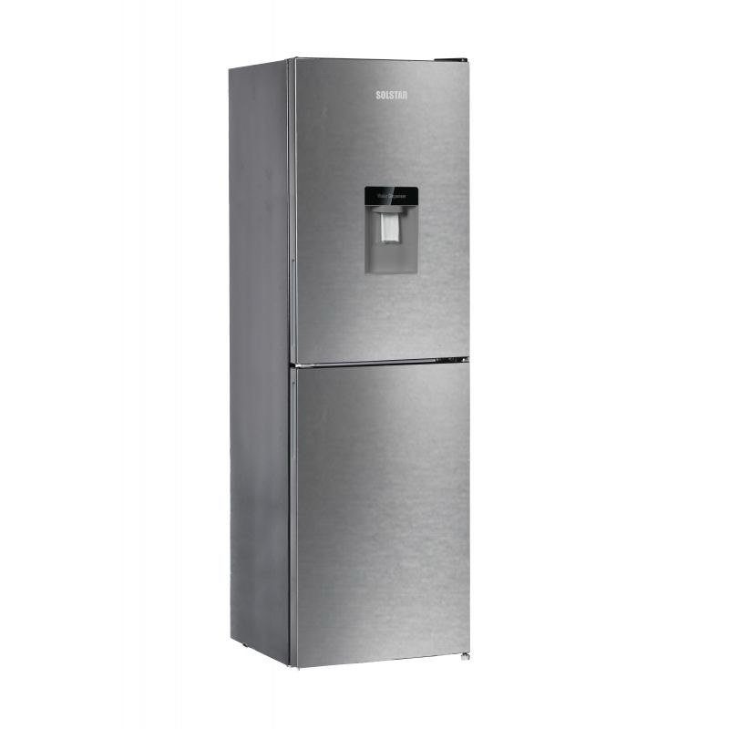 Réfrigérateur Combiné SOLSTAR 253L – Inox, Fontaine à Eau, Classe A+