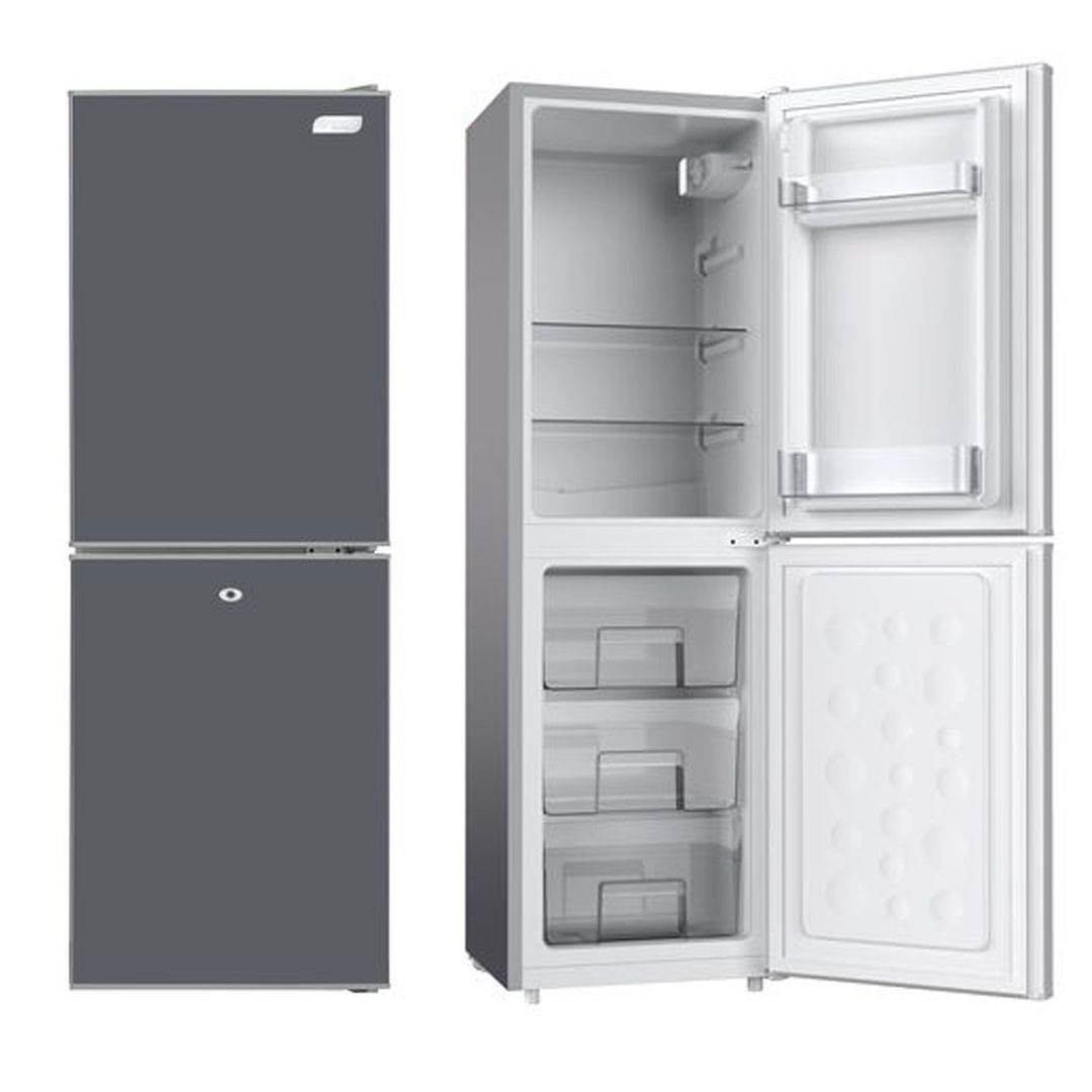 Réfrigérateur Combiné SMART TECHNOLOGY 133L – 3 Tiroirs – Classe A+ – Gris STCB155H