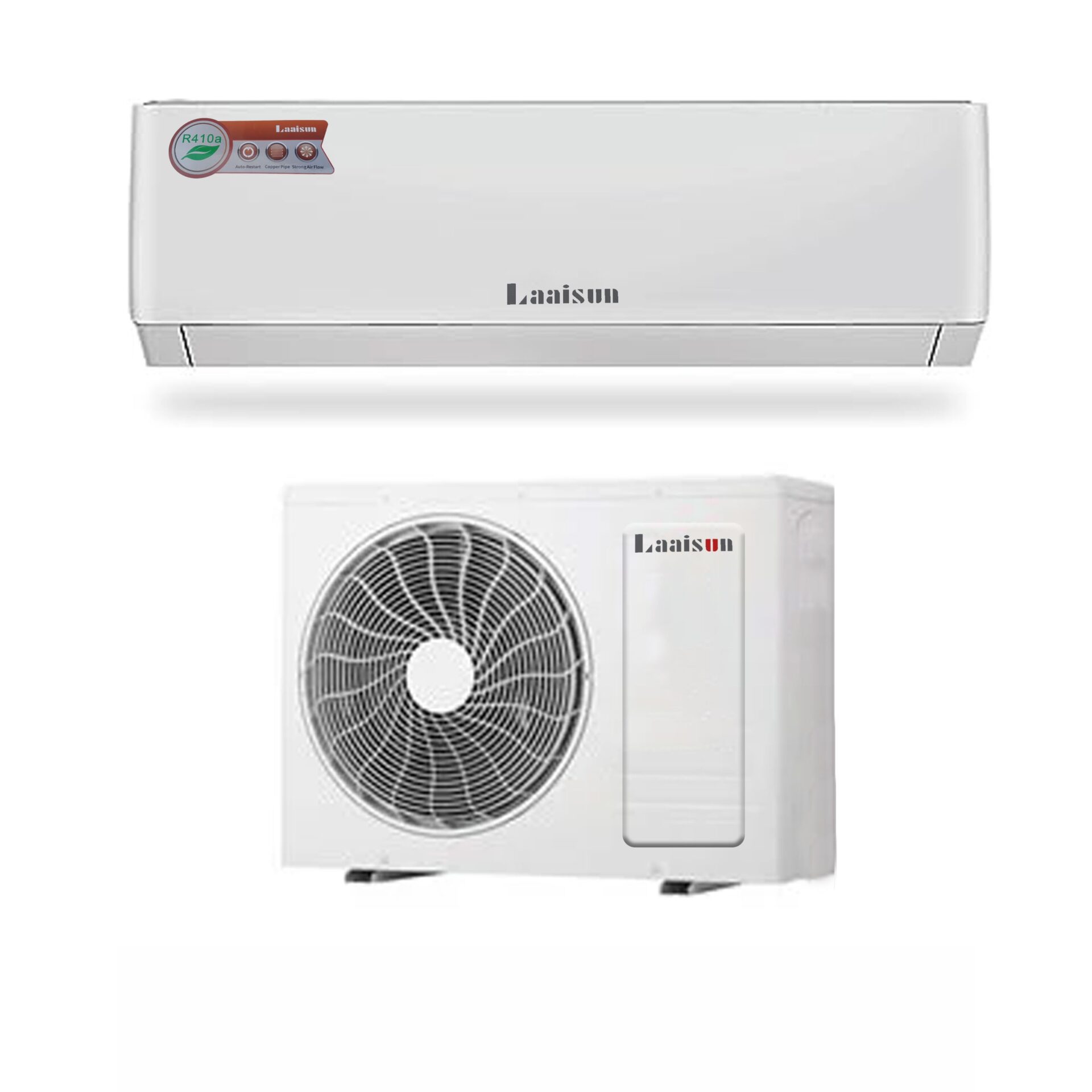 Climatiseur Split LAAISUN 9000BTU (1.25CV) – Gaz R410 – Filtre Lavable & Haute Densité – Refroidissement Efficace et Silencieux
