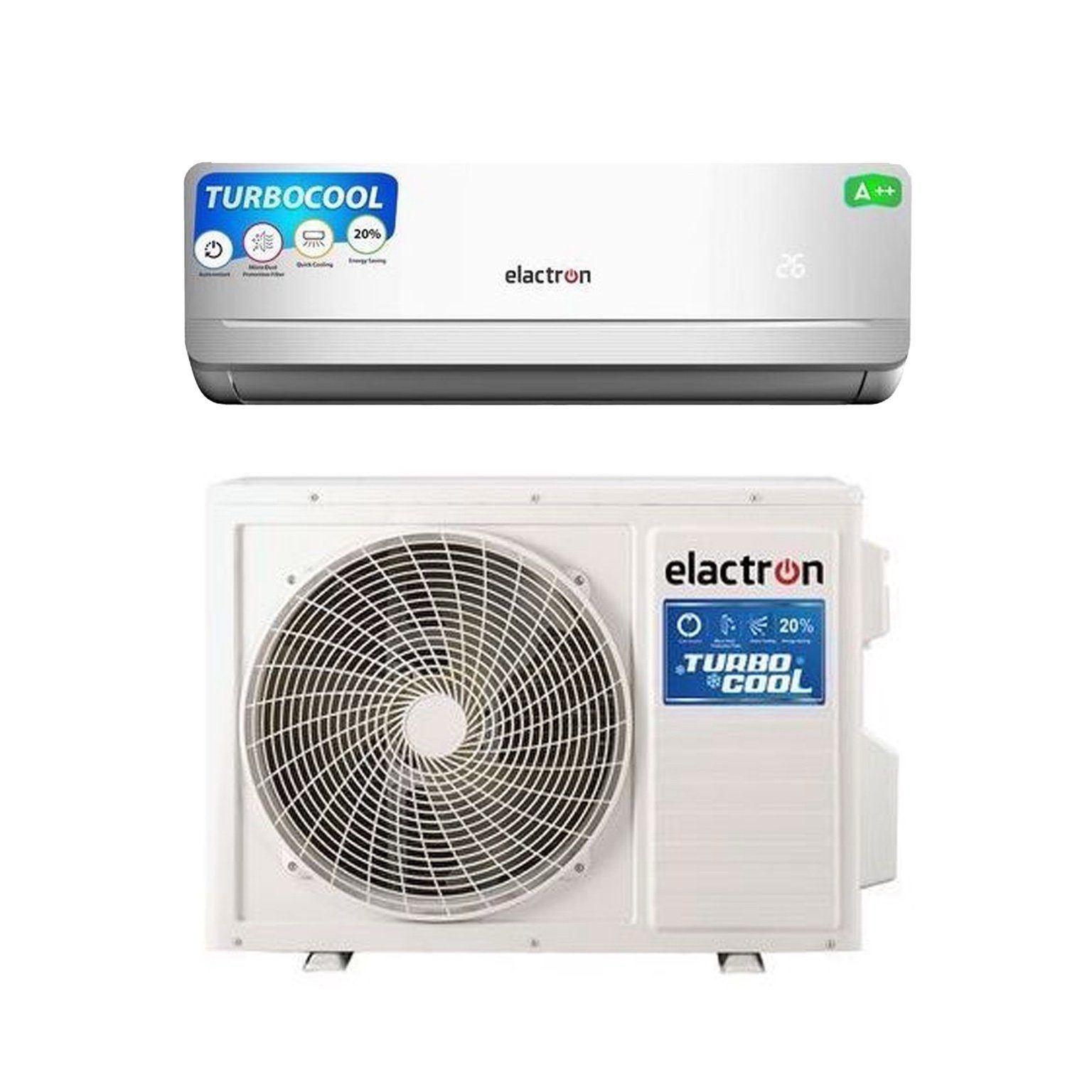 Climatiseur Split ELACTRON 9000 BTU Inverter – Économie d’énergie A+++ - Refroidissement rapide et silencieux