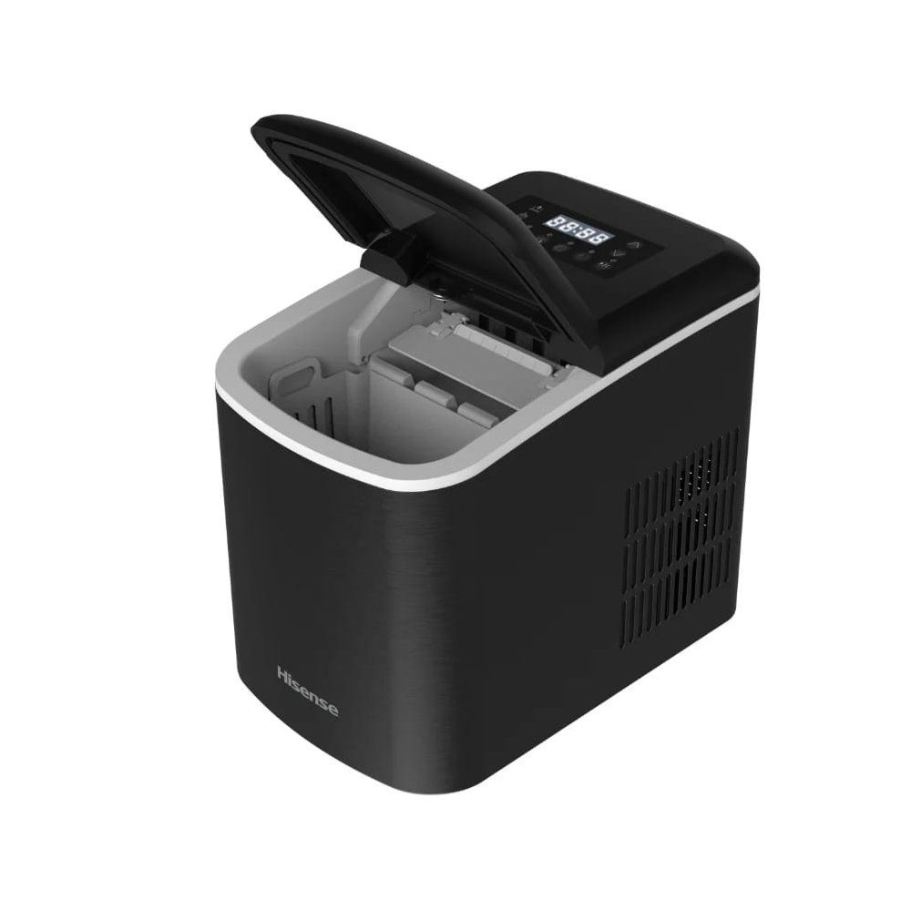 Machine à Glaçons HISENSE HICM1504 – 15 kg/jour – Compacte, Silencieuse, Acier Inox – Fabrication Rapide de Glaçons en 2 Tailles